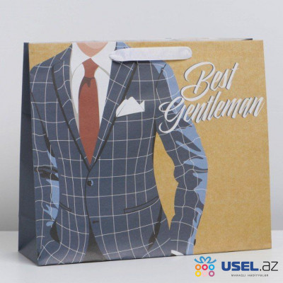 Пакет подарочный  «Best gentleman»